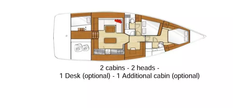 Beneteau Sense 50_2015_General Arrangement