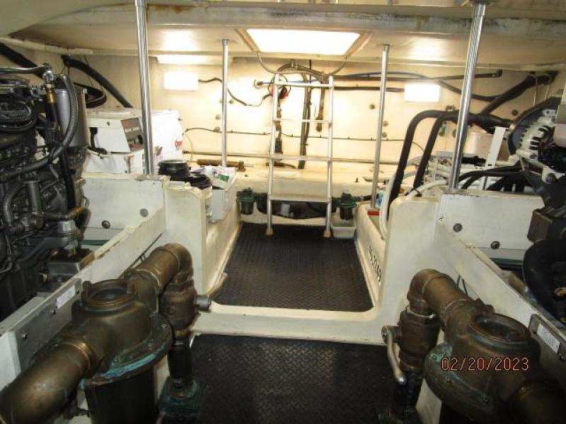 43' Mainship engine room aft