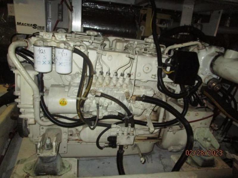 48' Navigator starboard main engine