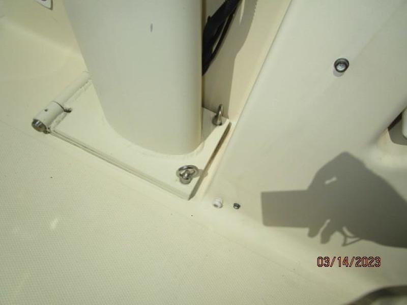 40' Mainship flybridge mast hinge
