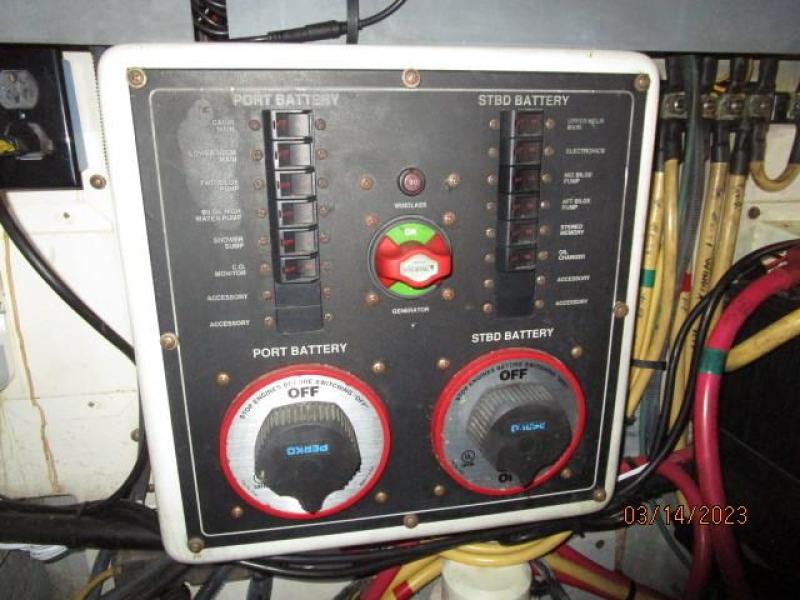 40' Mainship engine room electrical panel