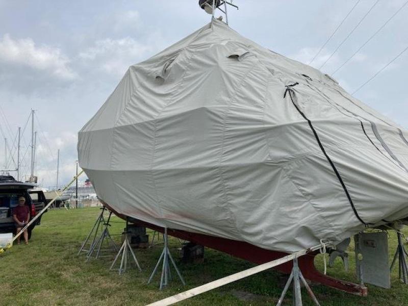 32' Eagle boat cover3