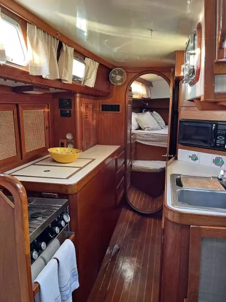 Galley from Salon Toward Master Berth