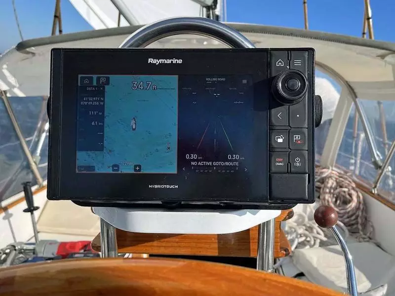 Chartplotter At Helm