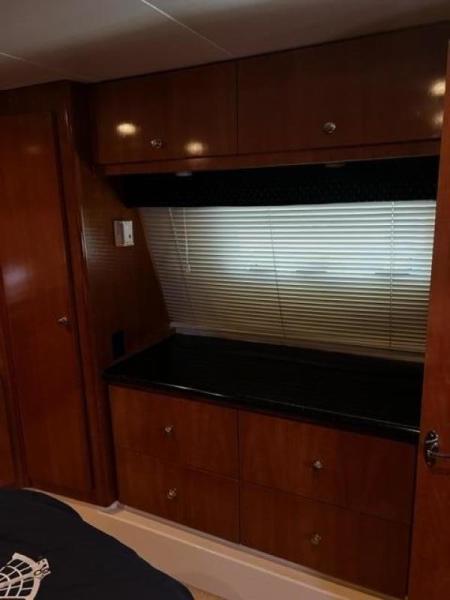 46' Carver aft stateroom portlights
