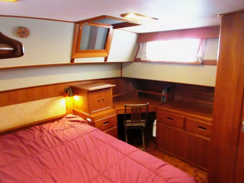 Port side, aft