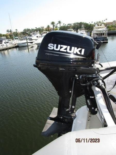 48' Hatteras tender outboard