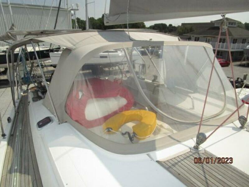 49' Hanse cockpit dodger-bimini