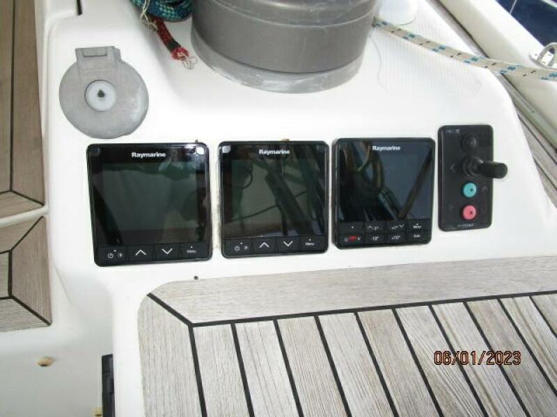 49' Hanse cockpit starboard helm electronics