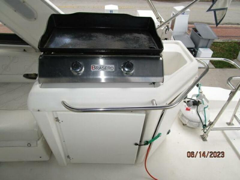 47' Bayliner flybridge grill