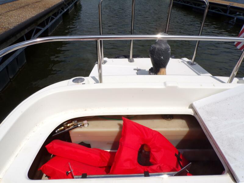 Miss Baker 2017 Ranger Tugs R-21EC storage starboard