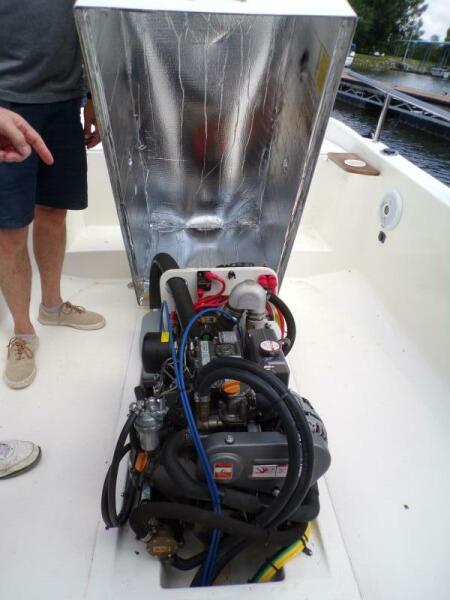 Miss Baker 2017 Ranger Tugs R-21EC open engine box