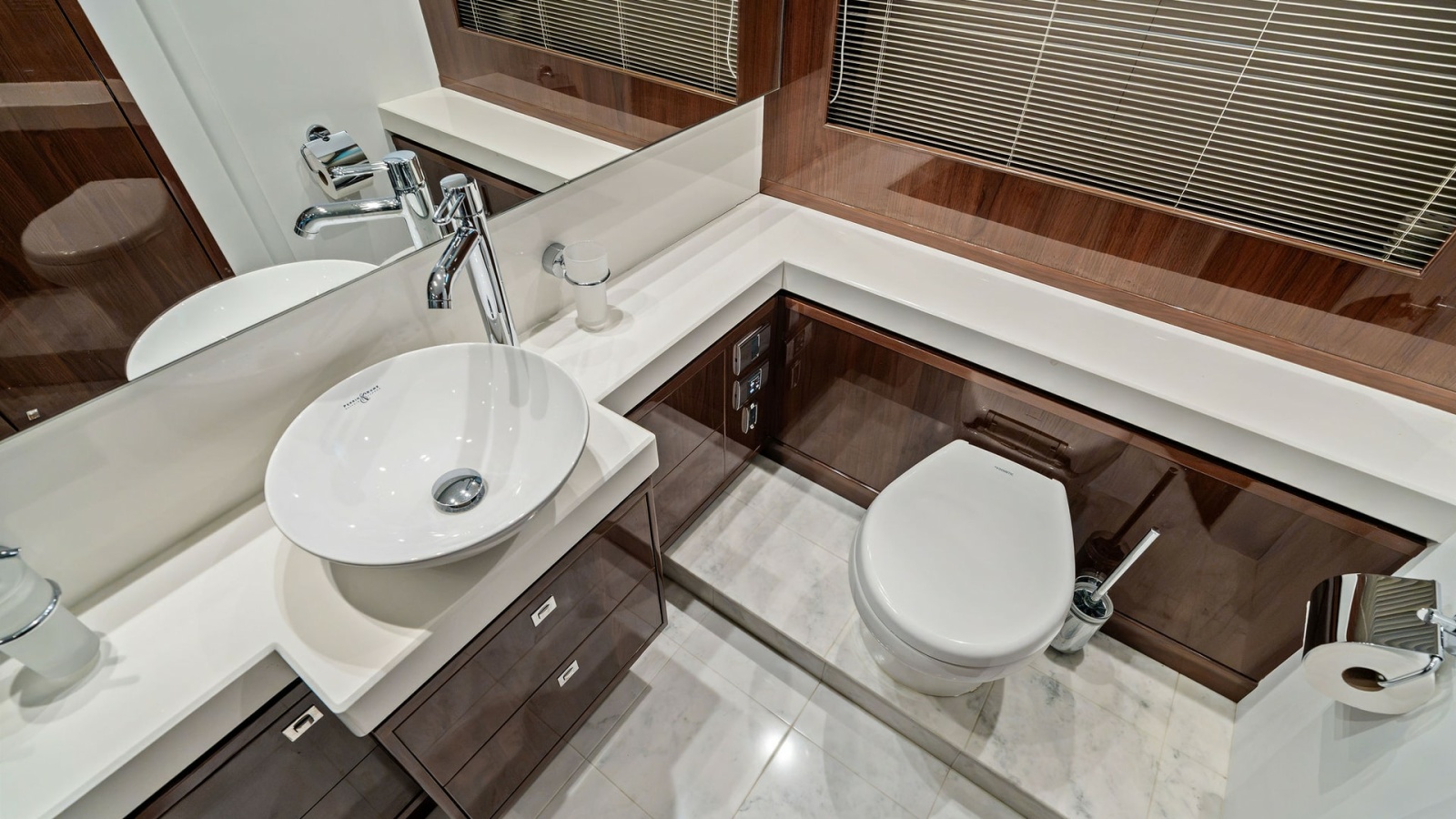 Luxury Yacht Master Bathroom Interior
