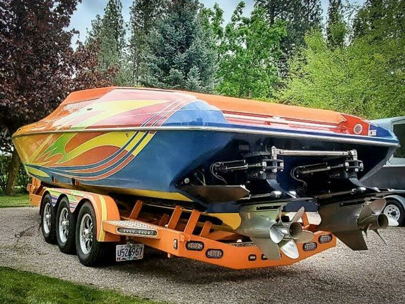 On Trailer Stern View