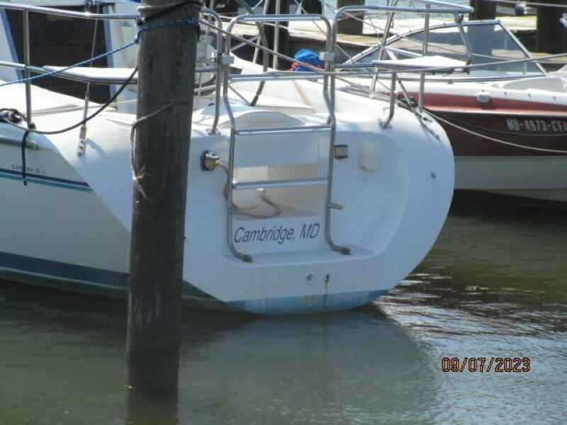 28' Catalina swimplatform