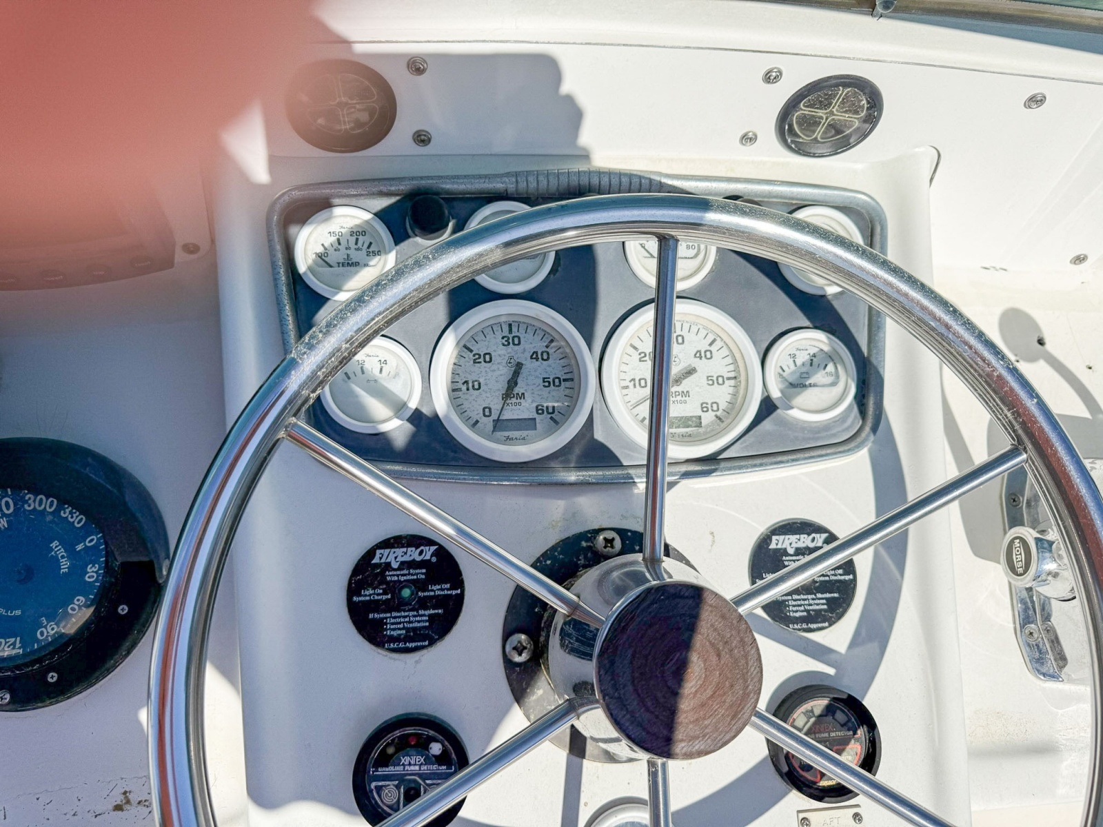 Helm gages closeup 