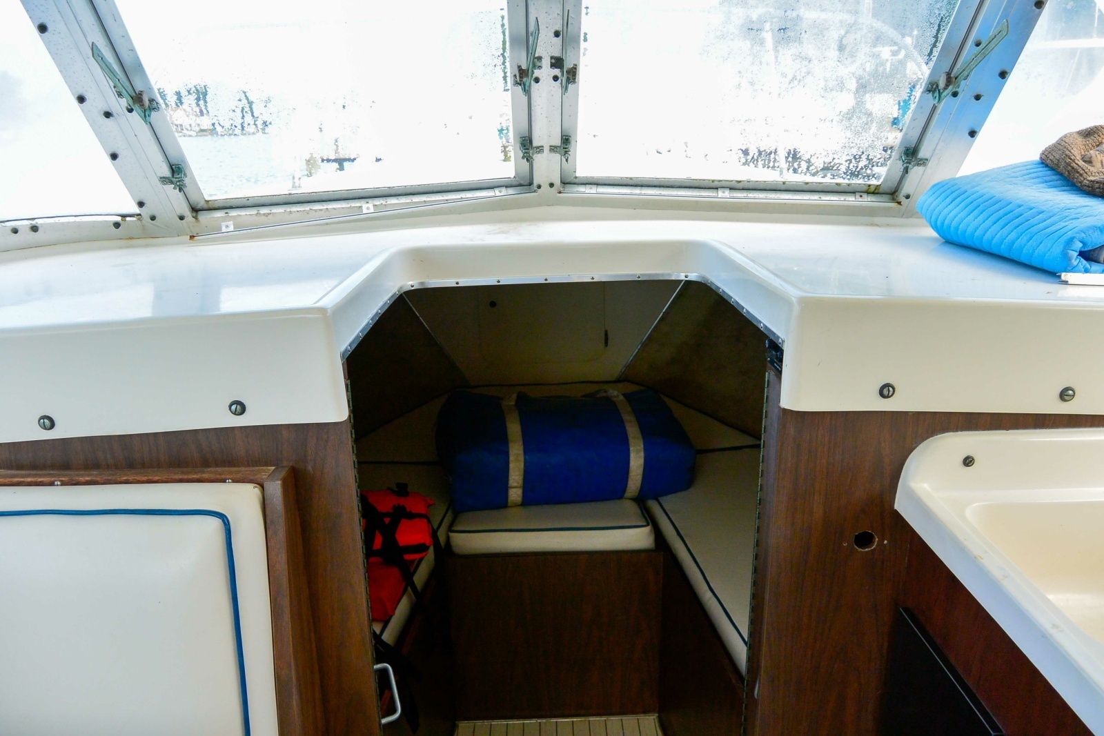 Cabin view of V-berth