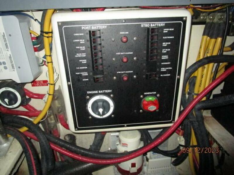 40' Mainship engine room electrical panel