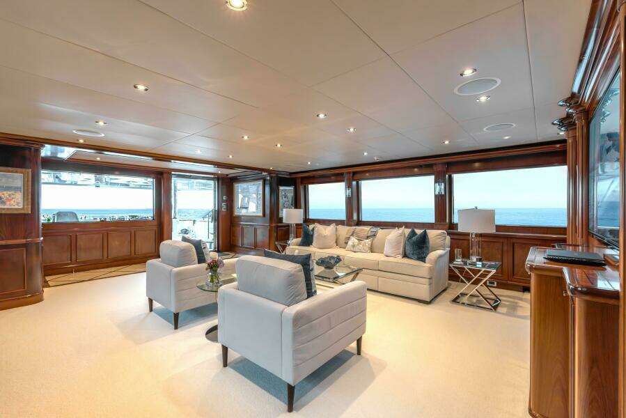 Main Salon Looking Aft To Portside 
