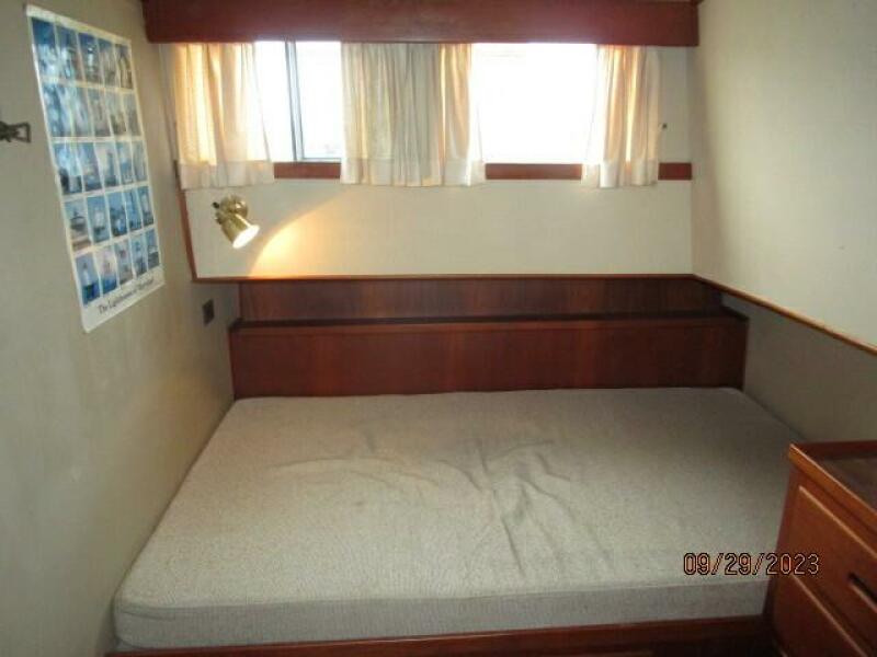 36' Grand Banks master stateroom starboard