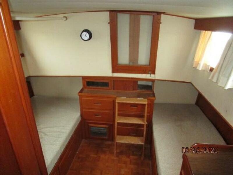 36' Grand Banks master stateroom