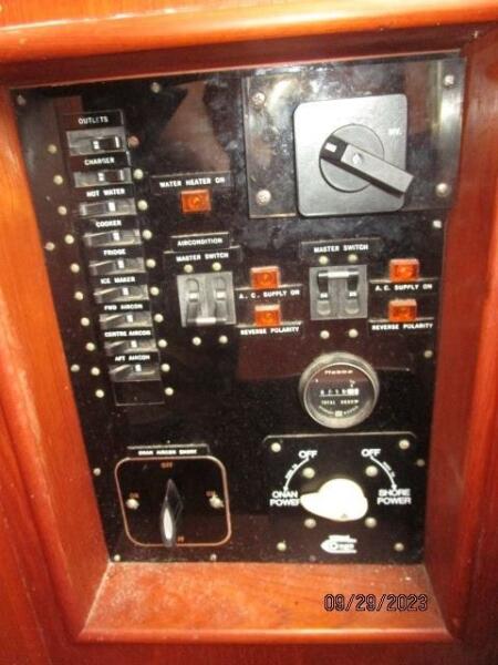 36' Grand Banks electrical panel2