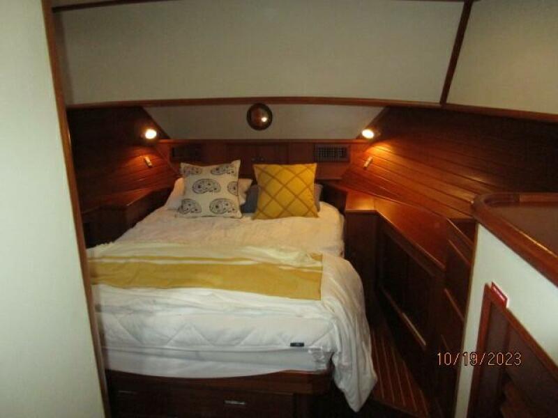 49' Grand Banks master stateroom