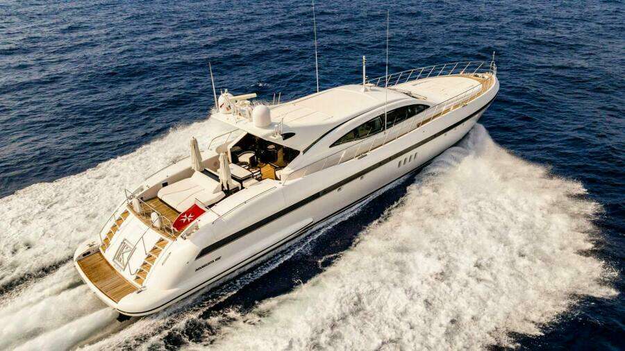1K 109ft Overmarine Yacht For Sale