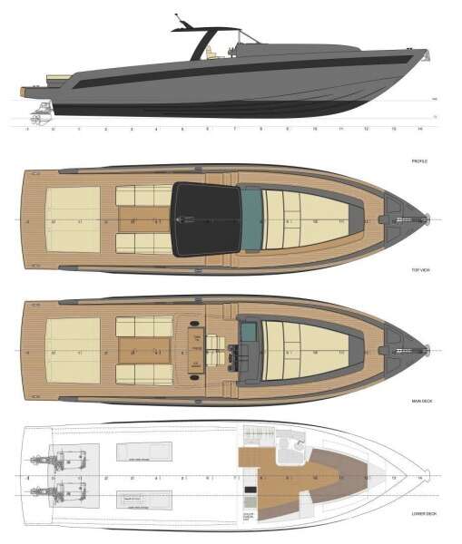CANTIERI DI PISA TENDER 50 50ft Cantieri di Pisa Yacht For Sale