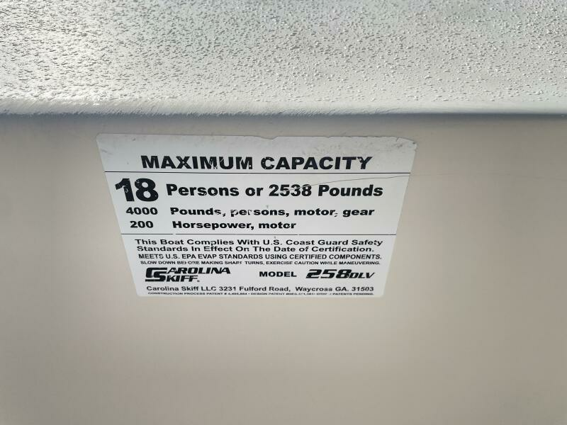 2014 Carolina Skiff 258 DLV