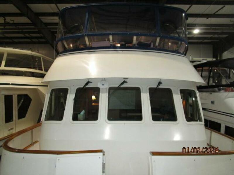 56' DeFever foredeck aft
