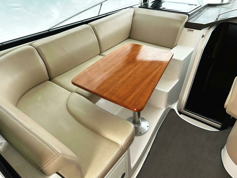 Helm Deck seating, port side