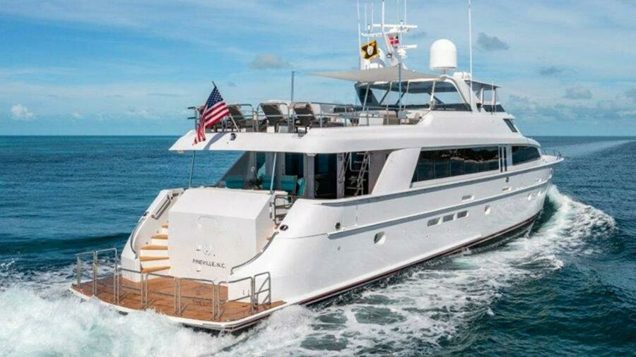 CLAIRE 100ft Hatteras Yacht For Sale