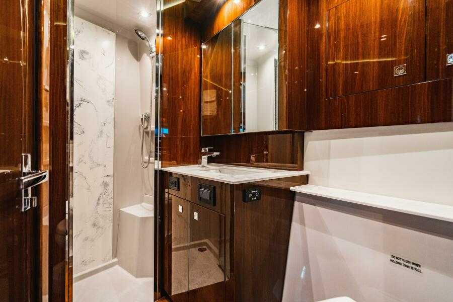 Lower deck guest bath