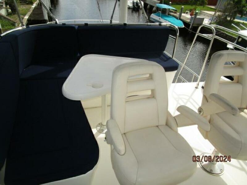 42' Nordic Tug flybridge aft