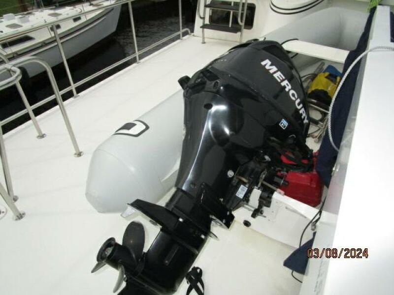 42' Nordic Tug tender outboard