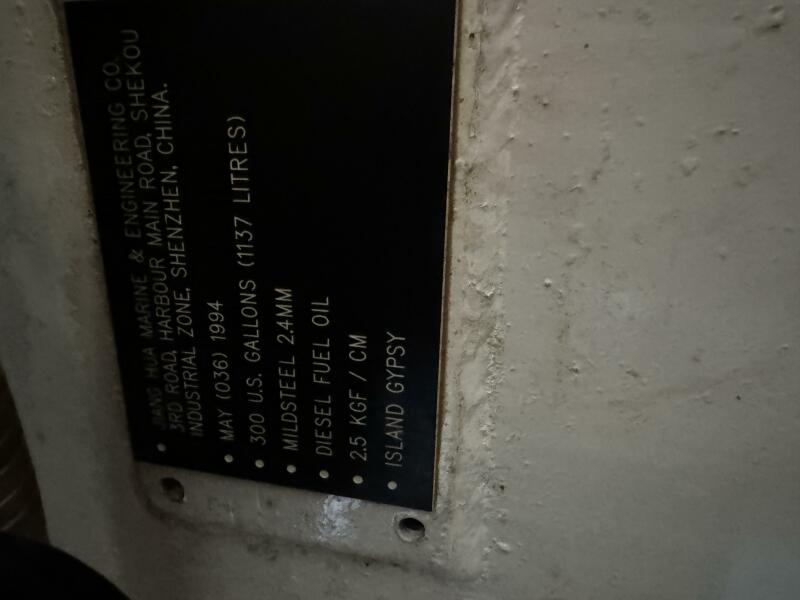 Gypsy fuel tank stbd