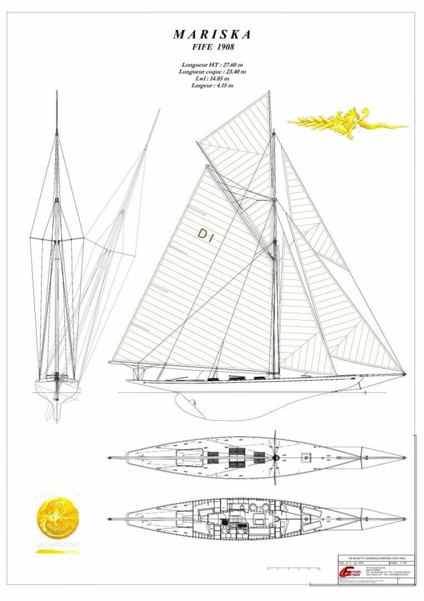 MARISKA 90ft William Fife Yacht For Sale