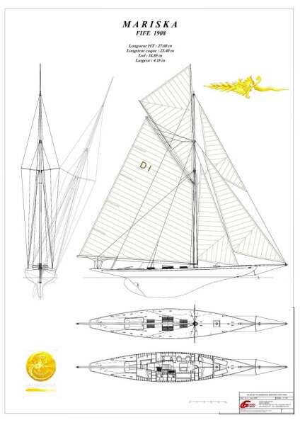 MARISKA 90ft William Fife Yacht For Sale