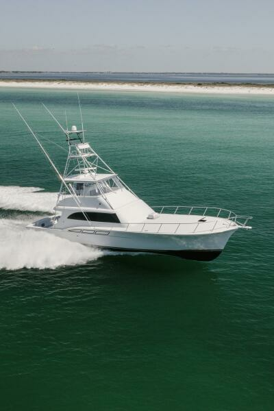 1998 Miller Marine 60' Convertible CAT'N'AROUND -STBD Running