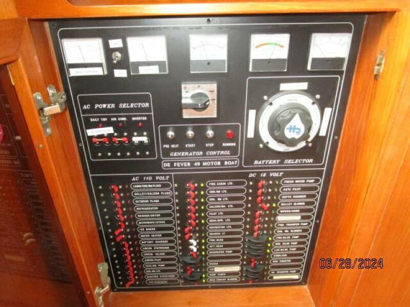 49' DeFever electrical panel