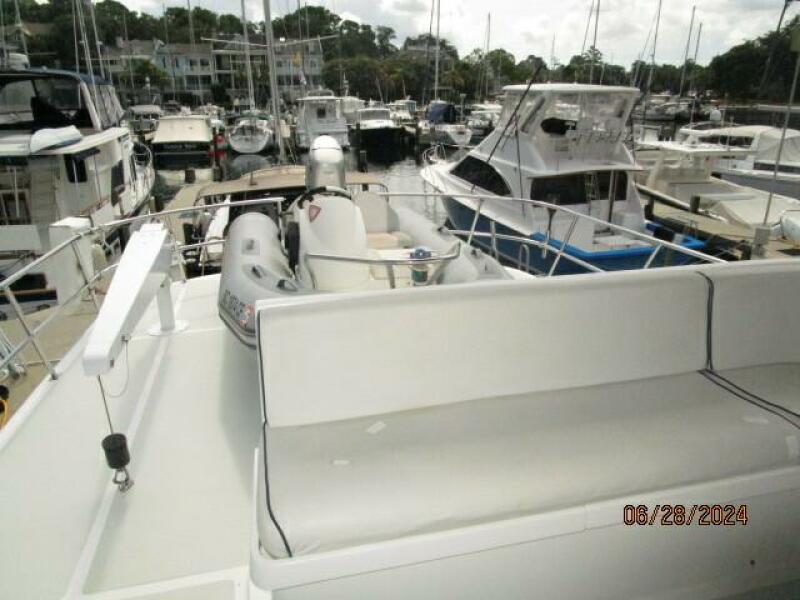 49' DeFever flybridge aft