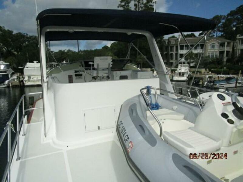 49' DeFever flybridge forward