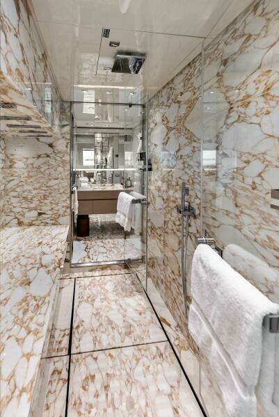 Primary Stateroom Ensuite Shower - between 