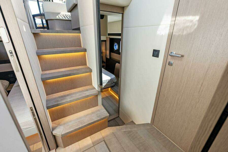 2025 Absolute 47 Fly - Stairs to Staterooms