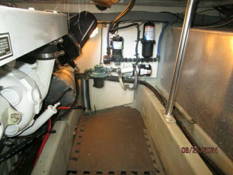 40' Mainship engine room starboard forward