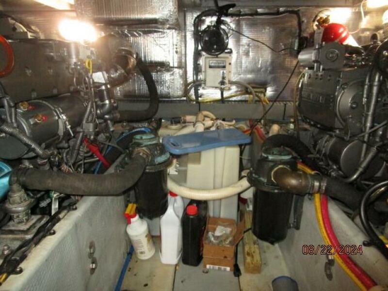 43' Mainship engine room aft