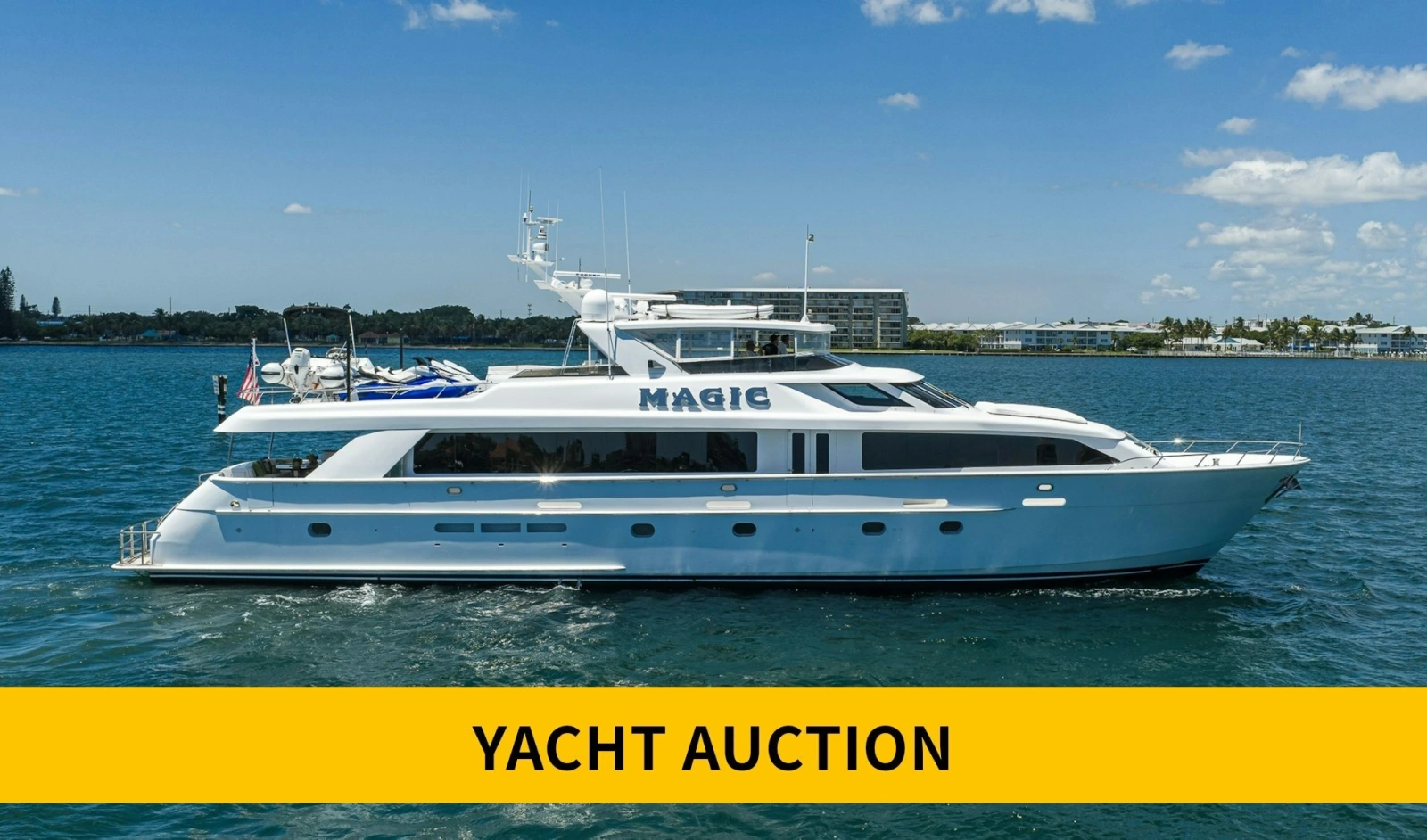 Hatteras 100 MAGIC - Starboard Profile