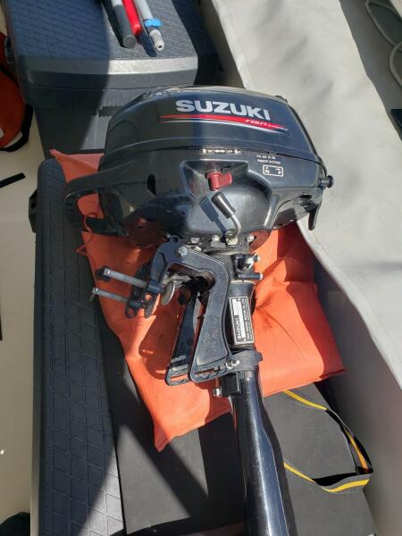 34' Mainship tender outboard