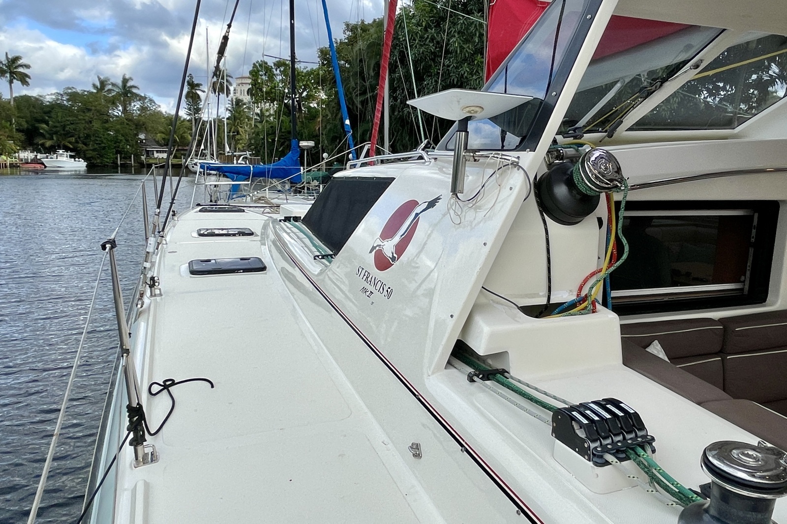 2017 St. Francis 50 MK2 portside deck